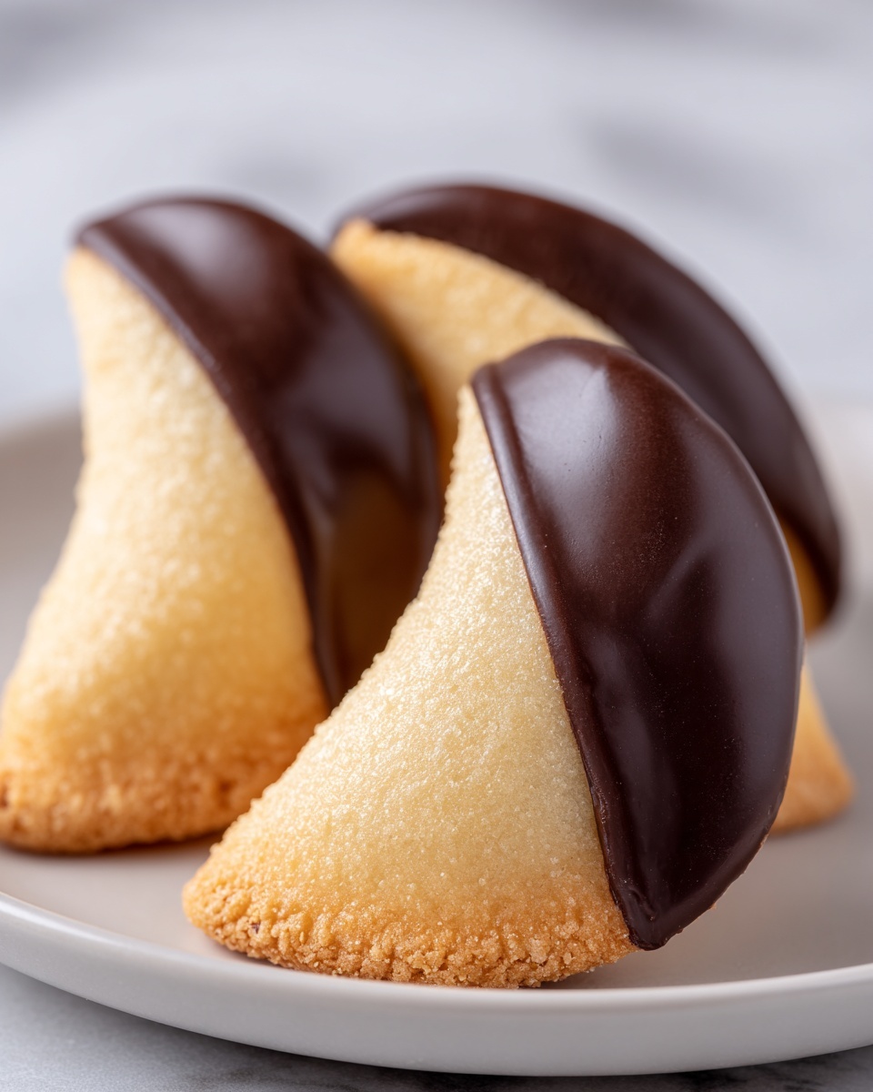 Chocolate-Peanut Butter Covered Fortune Cookies Recipe - Recipe Image