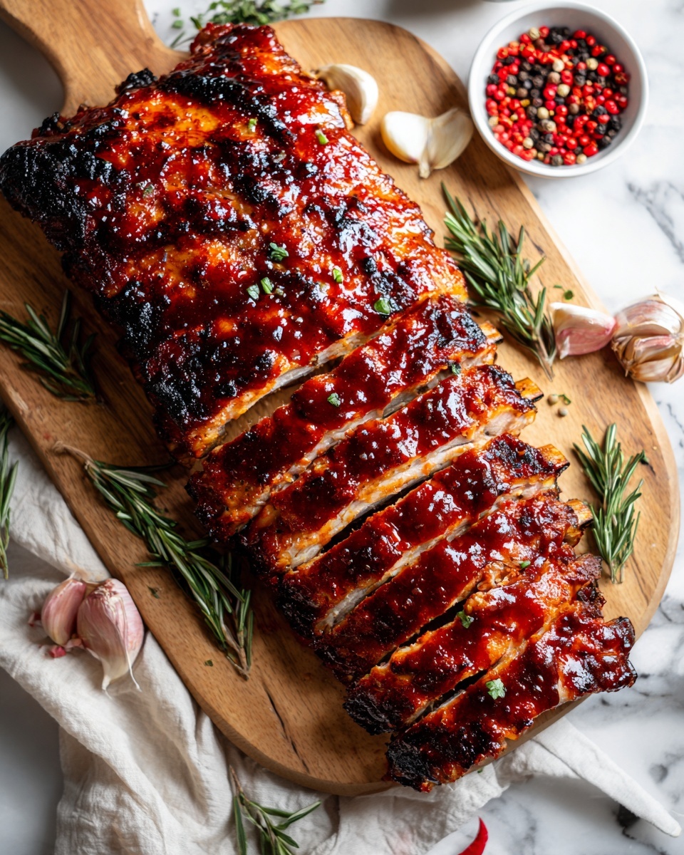 Slow-Roasted Baby Back Ribs with Homemade BBQ Sauce Recipe - Recipe Image