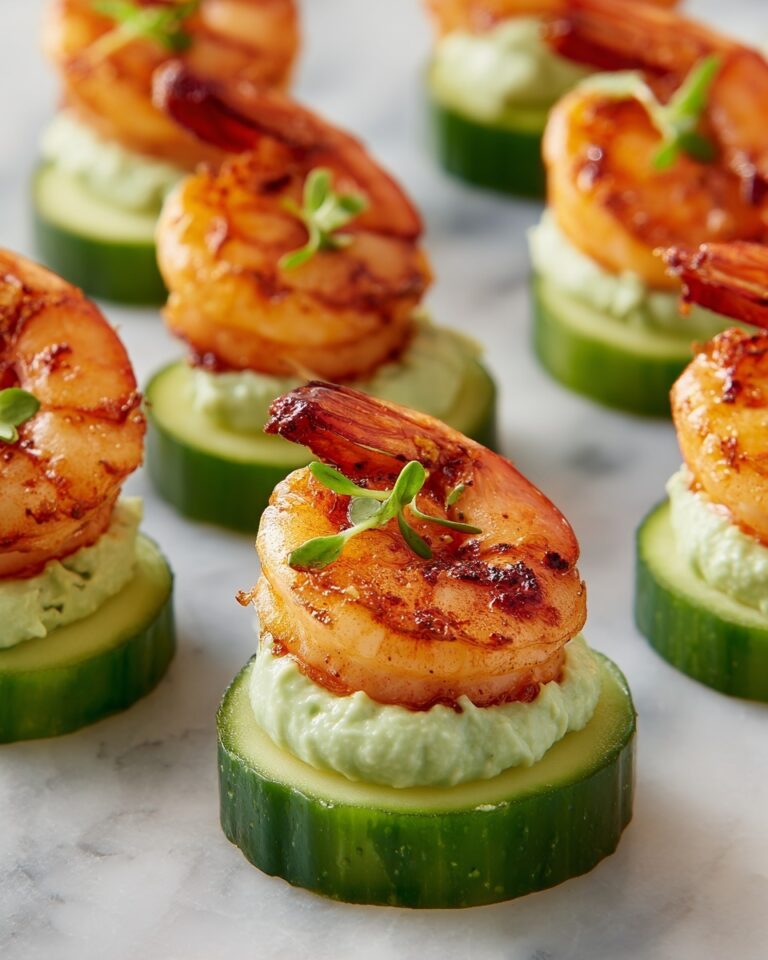 Blackened Shrimp Avocado Cucumber Bites Recipe