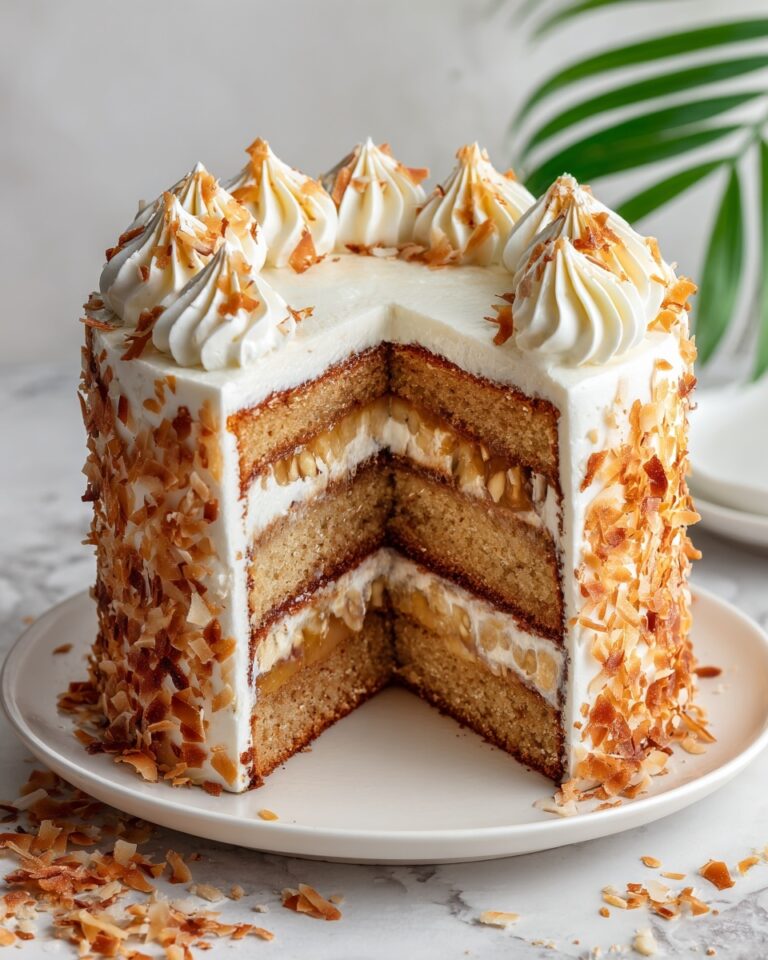 Hawaiian Wedding Cake with Whipped Cream Cheese Frosting Recipe