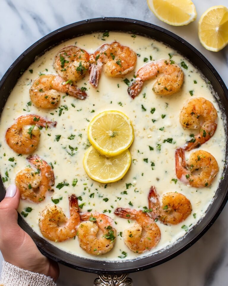 Creamy Lemon Parmesan Shrimp Recipe