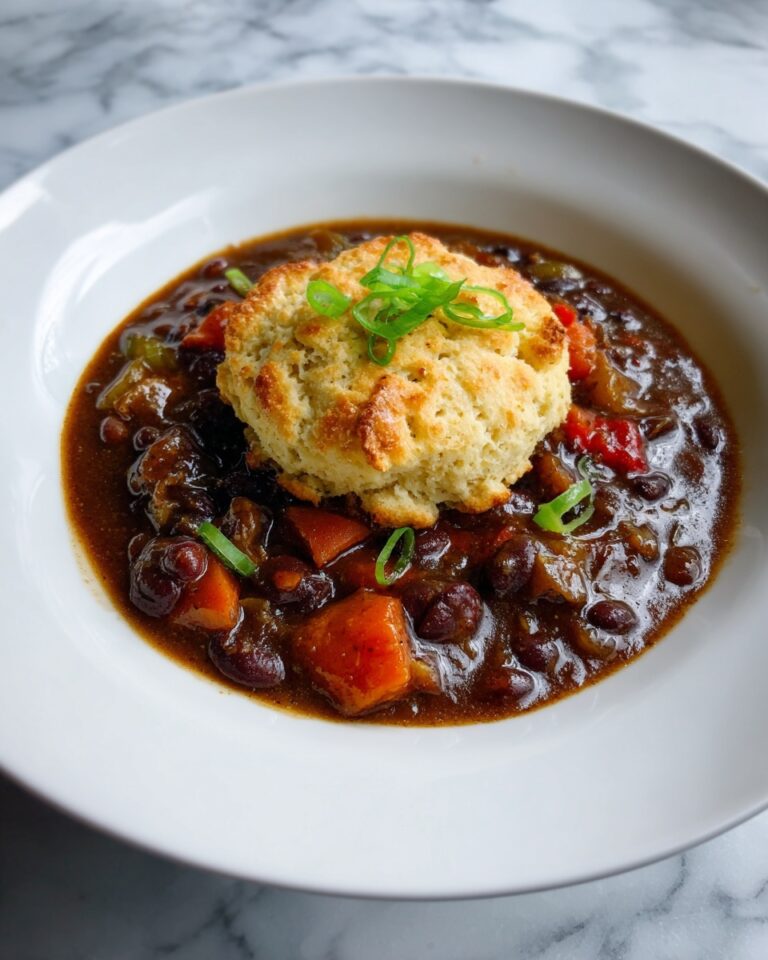 Chipotle Chicken Chili with Cheddar Bay Biscuit Topping Recipe