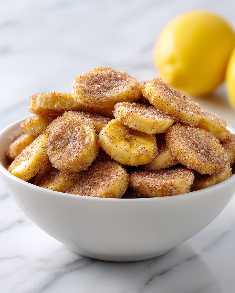Cinnamon-Sugar Air Fryer Banana Chips Recipe - Recipe Image