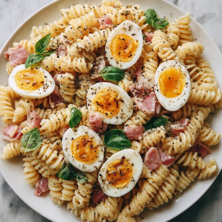 Creamy Pasta Salad with Hard-Boiled Eggs Recipe
