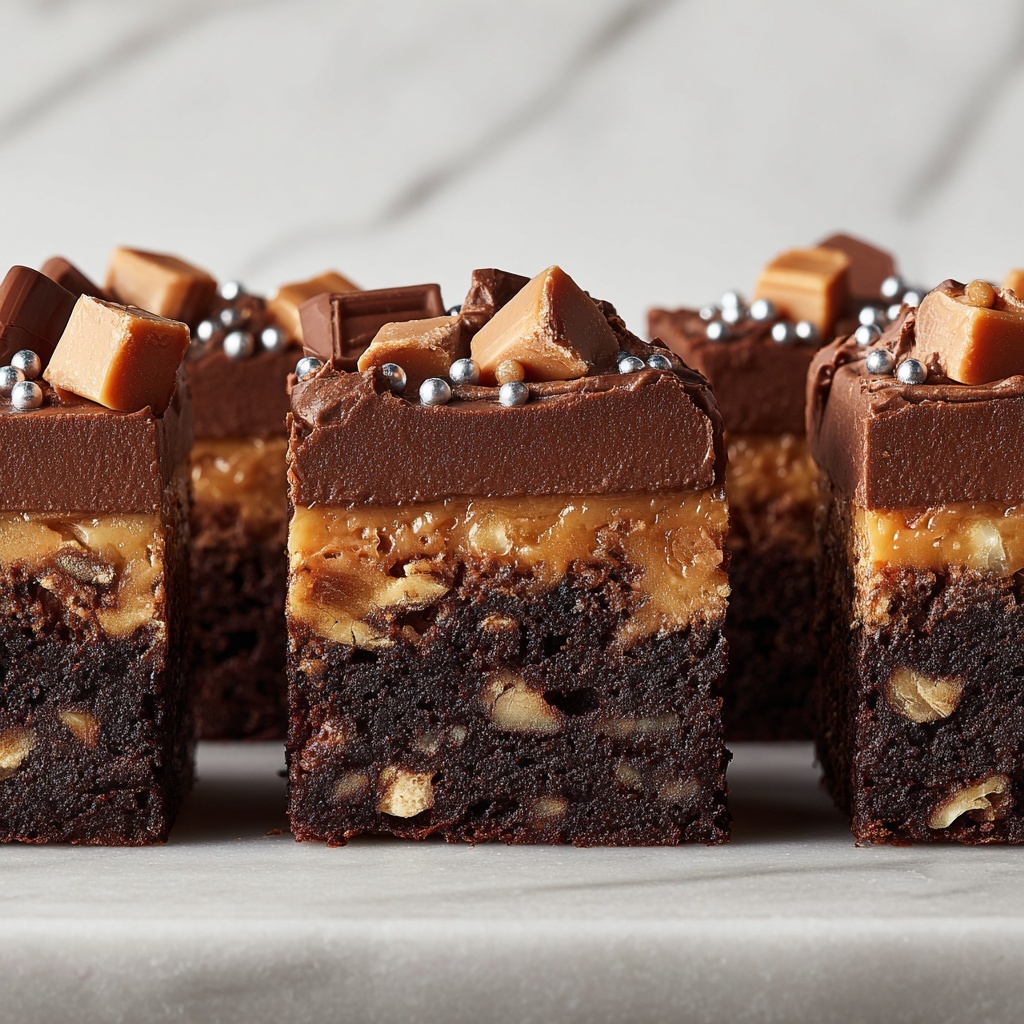 Snickers Brownie Bites Recipe - Recipe Image