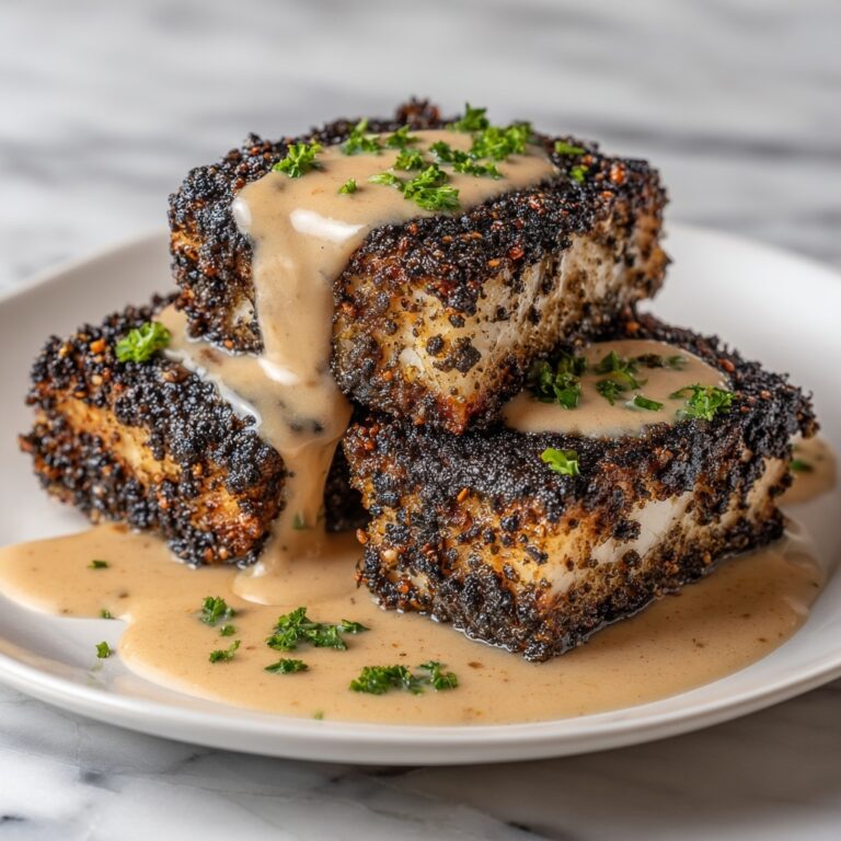 Blackened Salmon with Creamy Dijon Sauce Recipe
