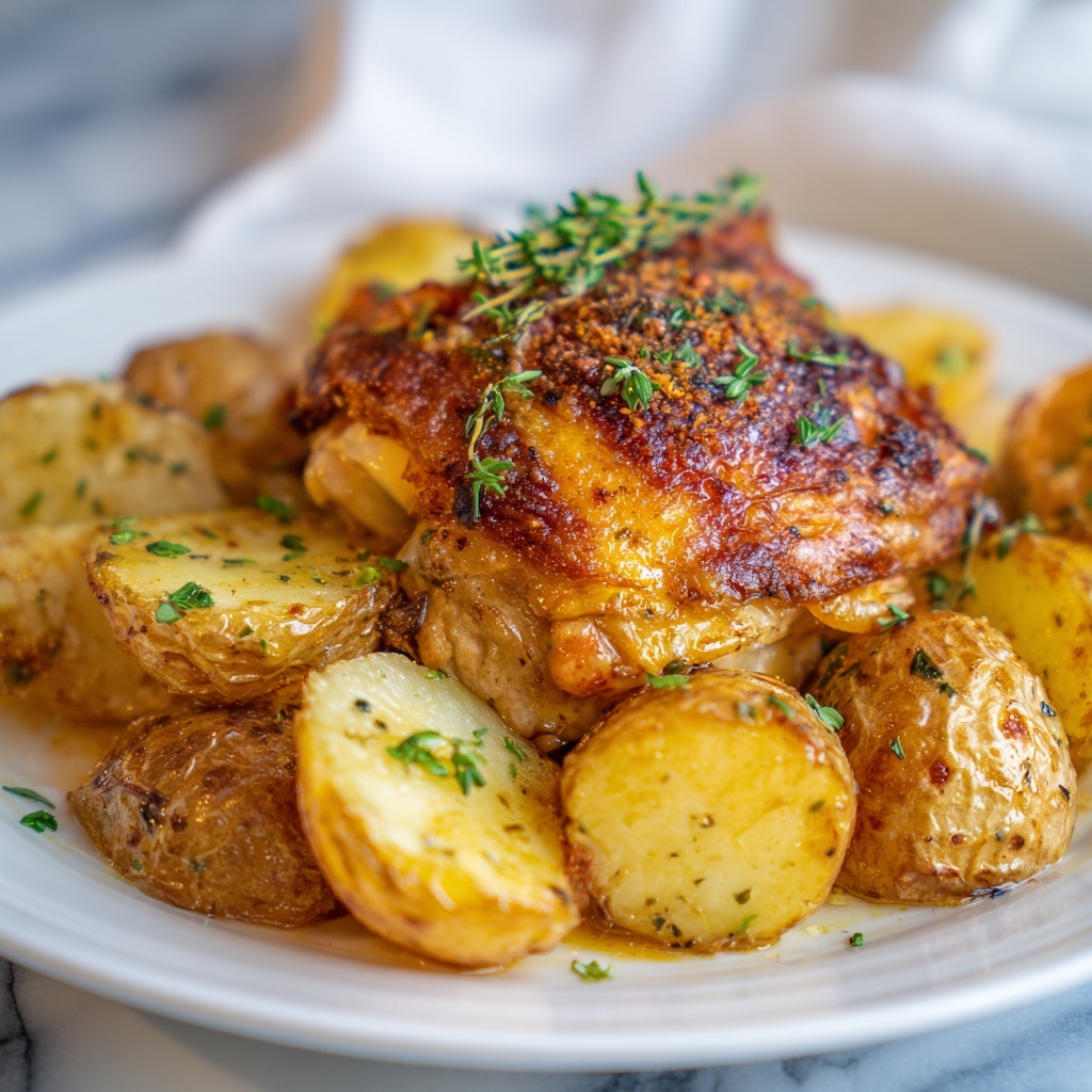 Lemon Greek Chicken and Potatoes Recipe - Recipe Image