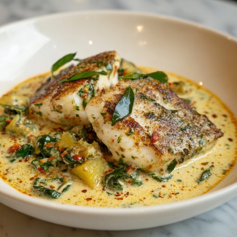 Cod in Roasted Red Pepper Sauce Recipe