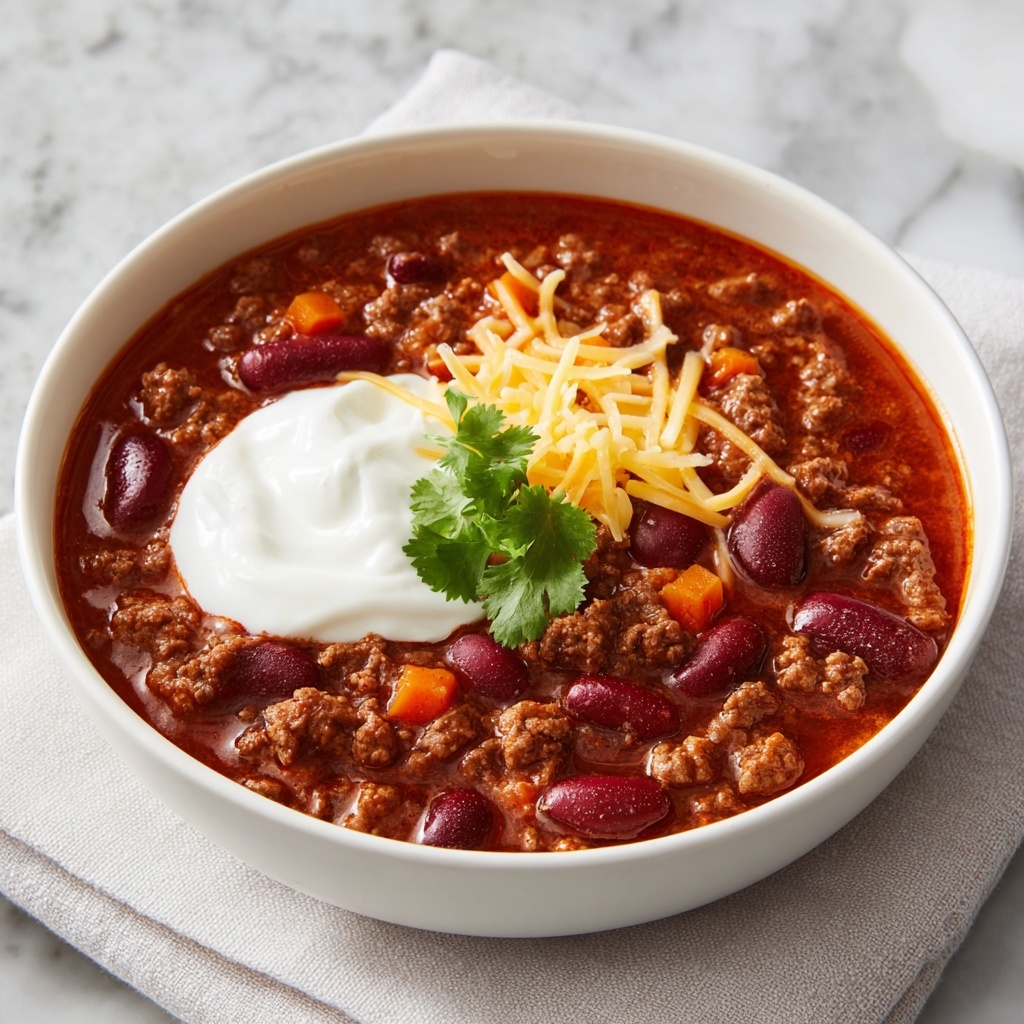 Three-Bean Sweet Potato Chili Recipe - Recipe Image