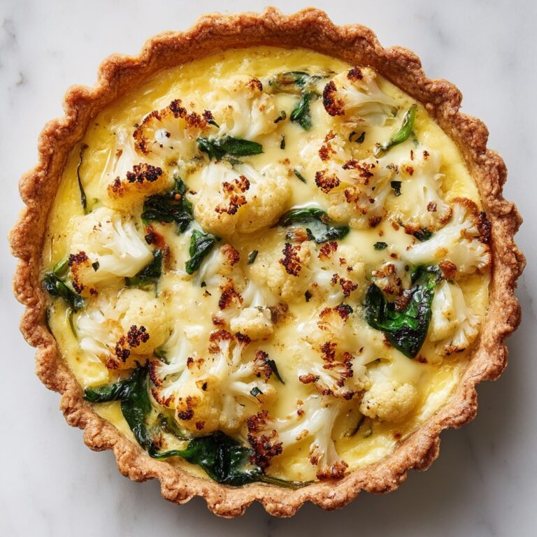 Perfect Cauliflower & Spinach Quiche Recipe