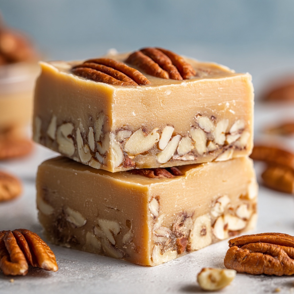 White Chocolate Caramel Pecan Fudge Recipe - Recipe Image