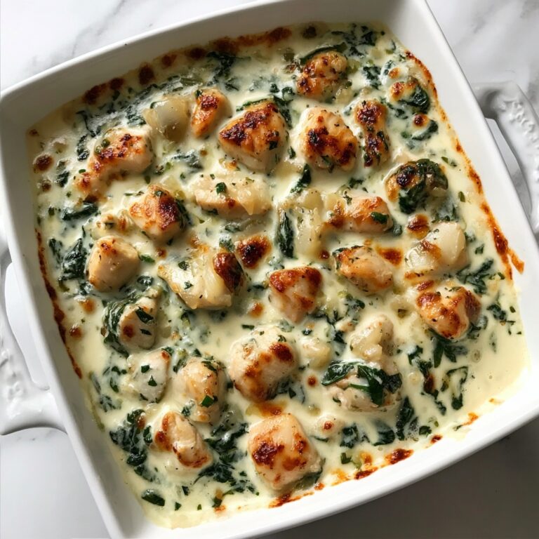 Chicken and Spinach Casserole with Cream Cheese Recipe
