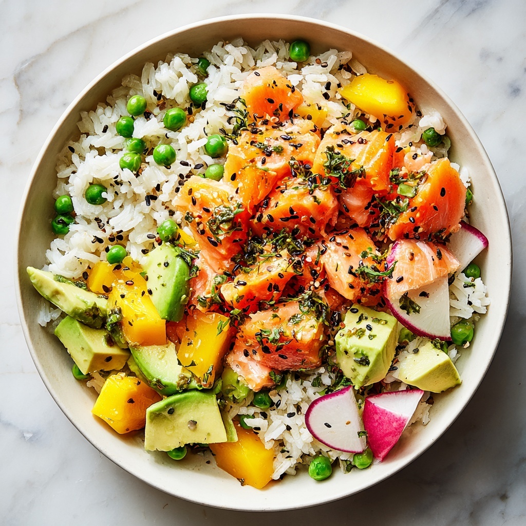 Spicy Salmon Bowls with Coconut Rice Recipe - Recipe Image