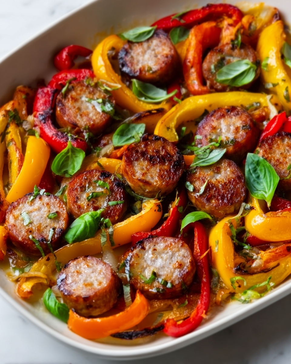 Sausage and Roasted Bell Peppers Skillet Recipe - Recipe Image