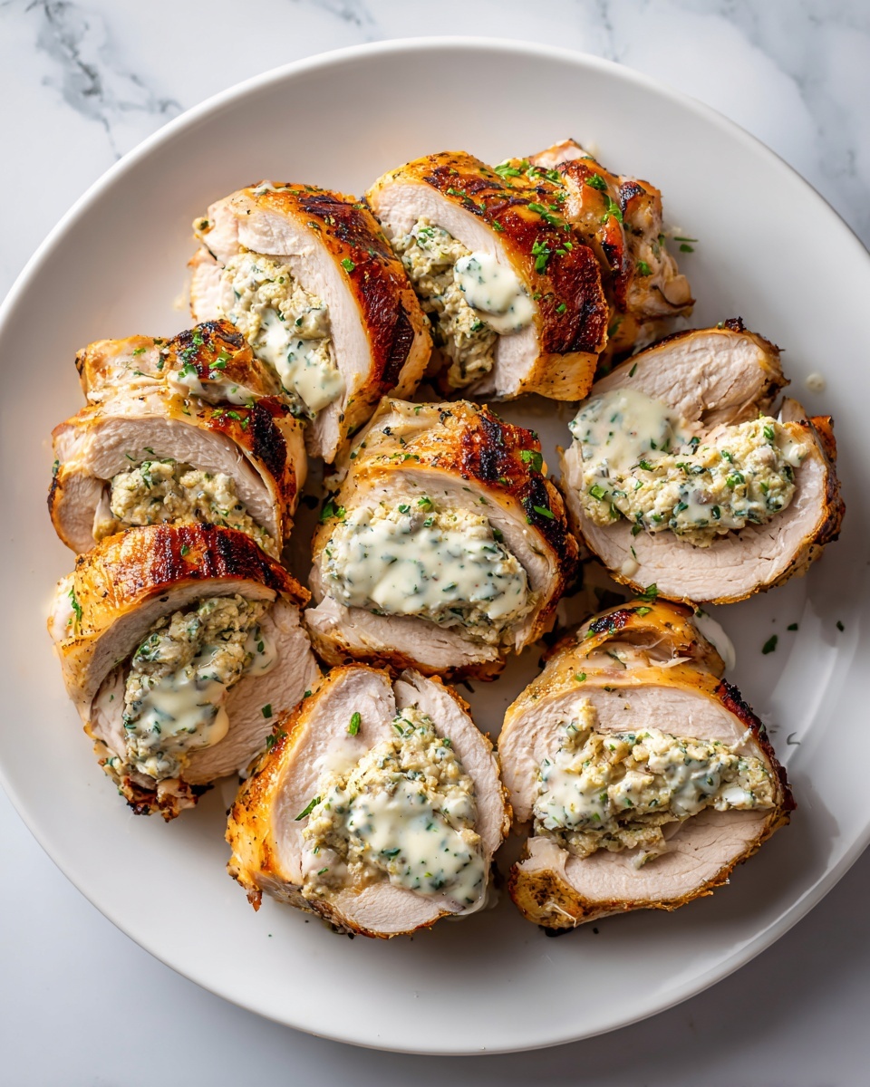 Juicy Baked Caesar Chicken with Parmesan Sauce Recipe - Recipe Image