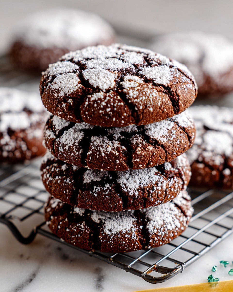 Espresso Chocolate Crinkle Cookies Recipe - Recipe Image