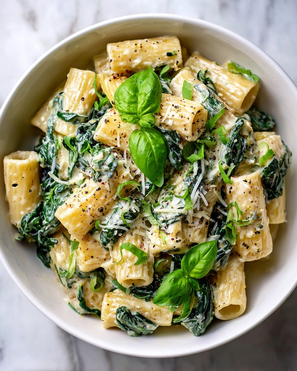 Lemon Ricotta Pasta with Spinach Recipe - Recipe Image