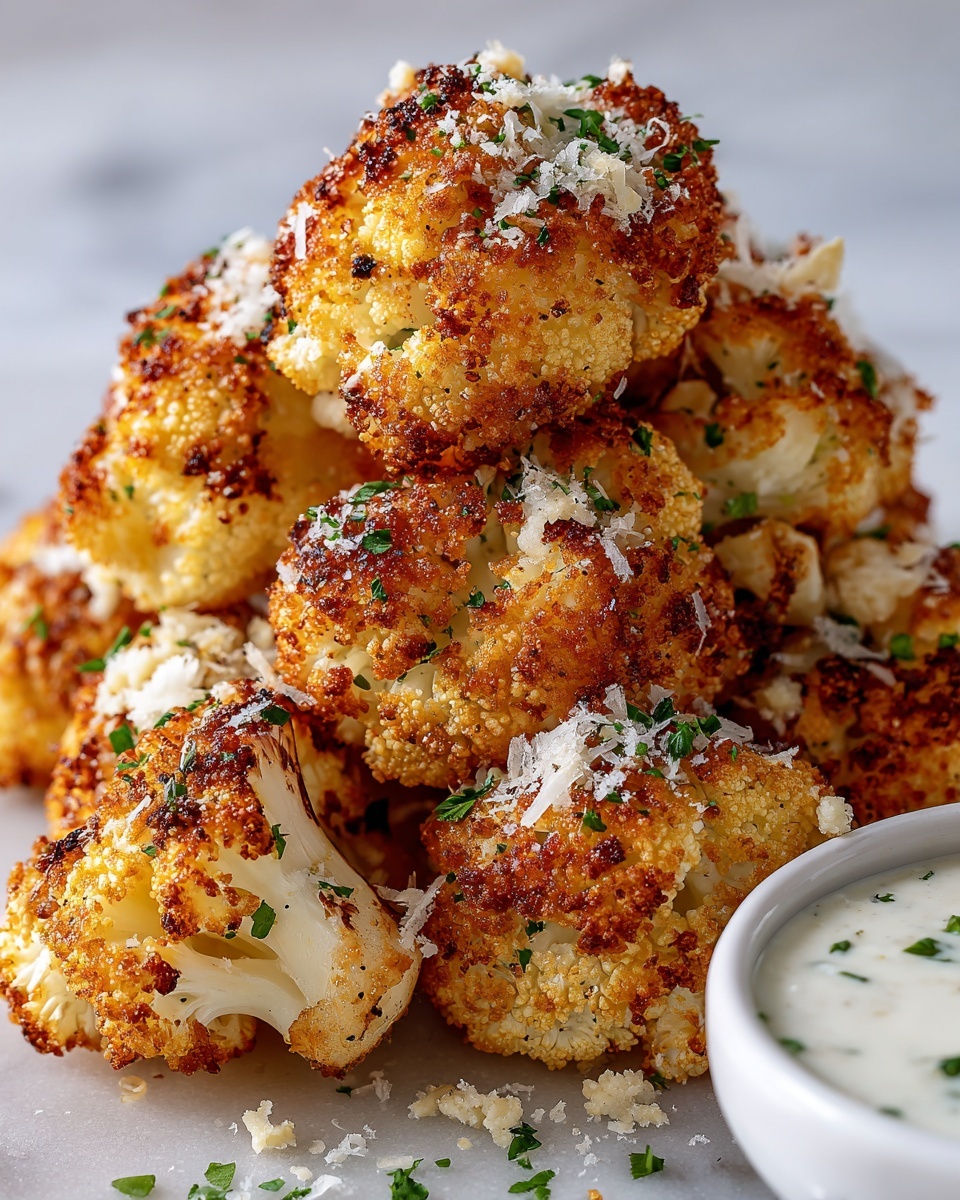 Parmesan Cauliflower Bites Recipe - Recipe Image