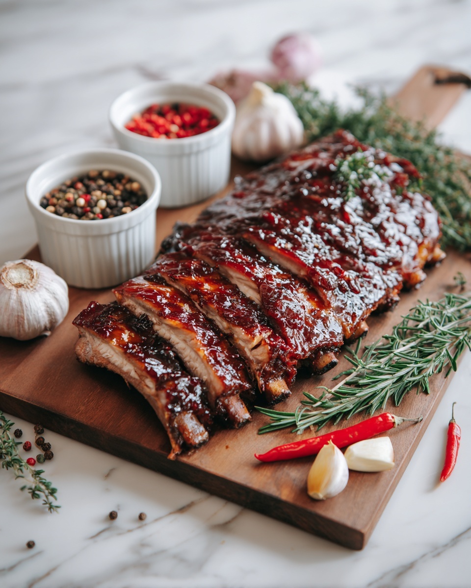 Slow-Roasted Baby Back Ribs with Homemade BBQ Sauce Recipe - Recipe Image