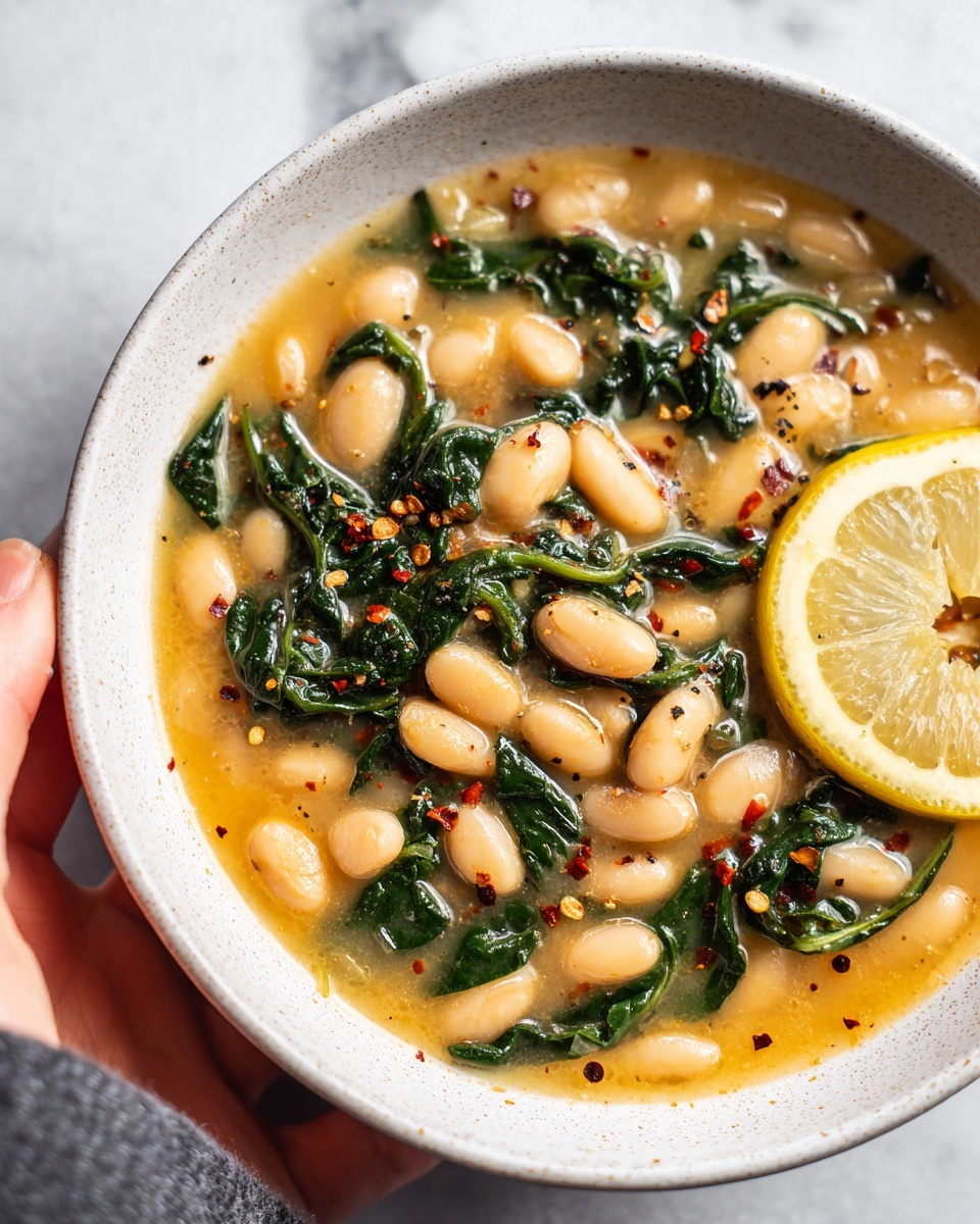 Creamy Lemon Garlic Butter Beans Recipe - Recipe Image