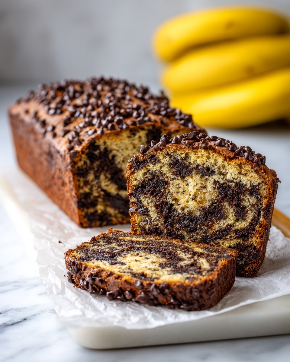 Super Moist Chocolate Chip Banana Bread Recipe - Recipe Image