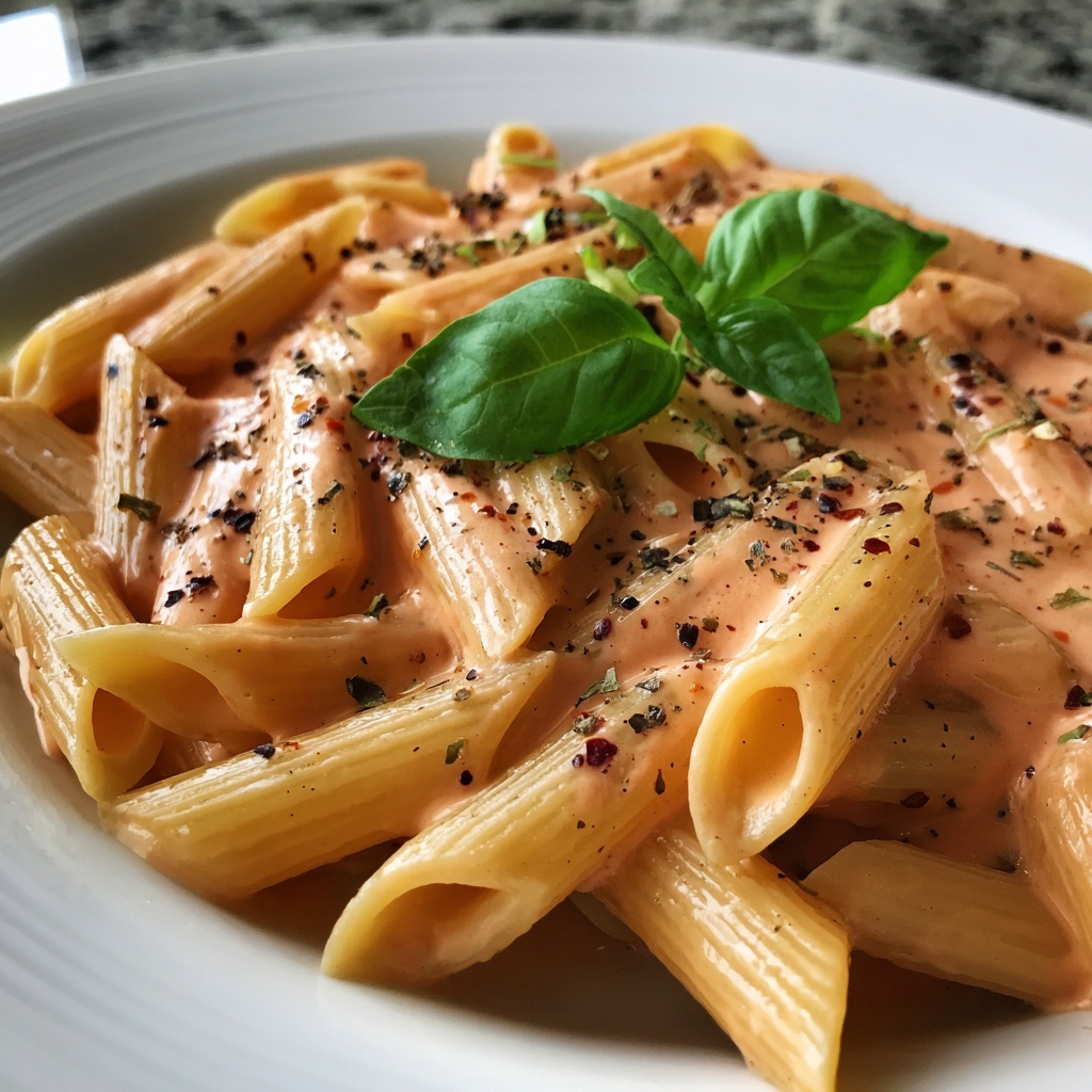Pink Sauce Pasta Recipe - Recipe Image