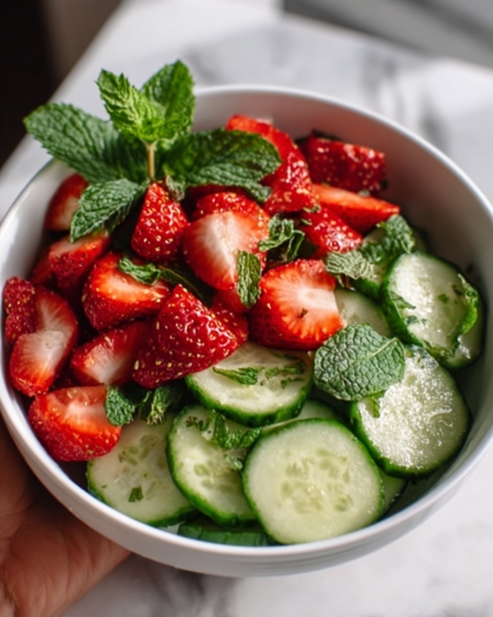 Cucumber Strawberry Salad Recipe - Recipe Image
