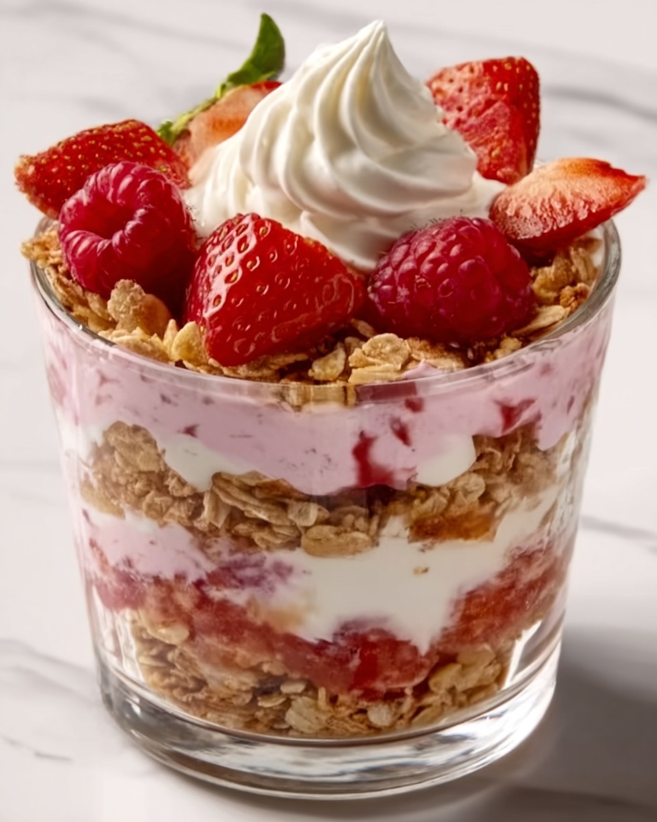 Strawberry Cheesecake Overnight Oats Recipe - Recipe Image