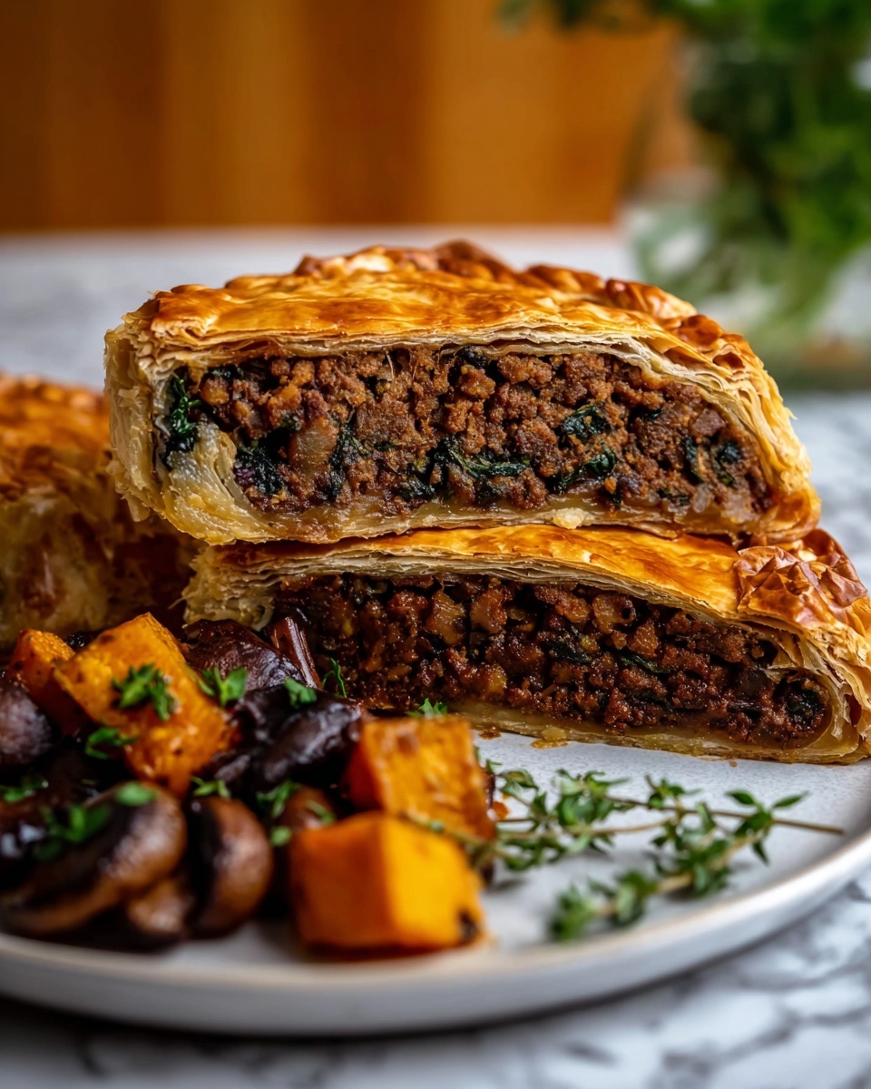 Vegan BBQ Beef Wellington Recipe - Recipe Image