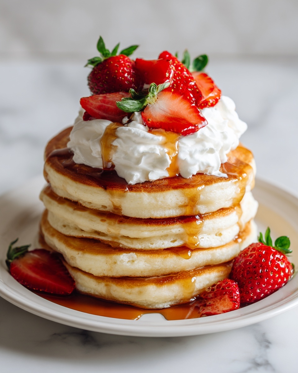 Delicious Strawberry Shortcake Pancakes Recipe - Recipe Image