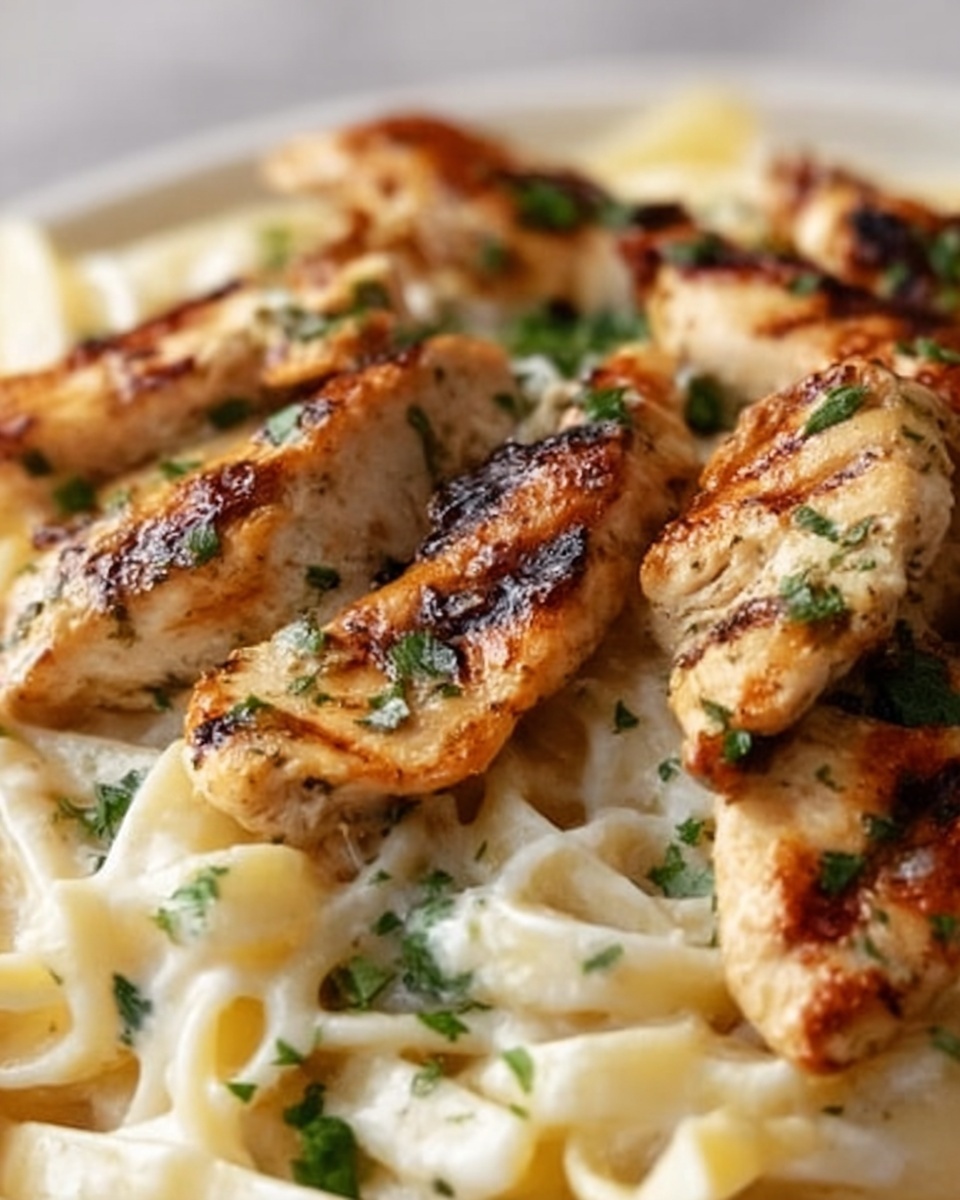 Creamy Garlic Chicken & Penne Recipe - Recipe Image