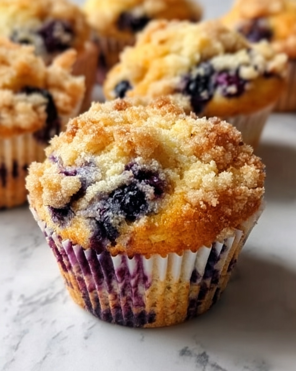 Ultimate Moist & Flavorful Blueberry Muffins Recipe - Recipe Image