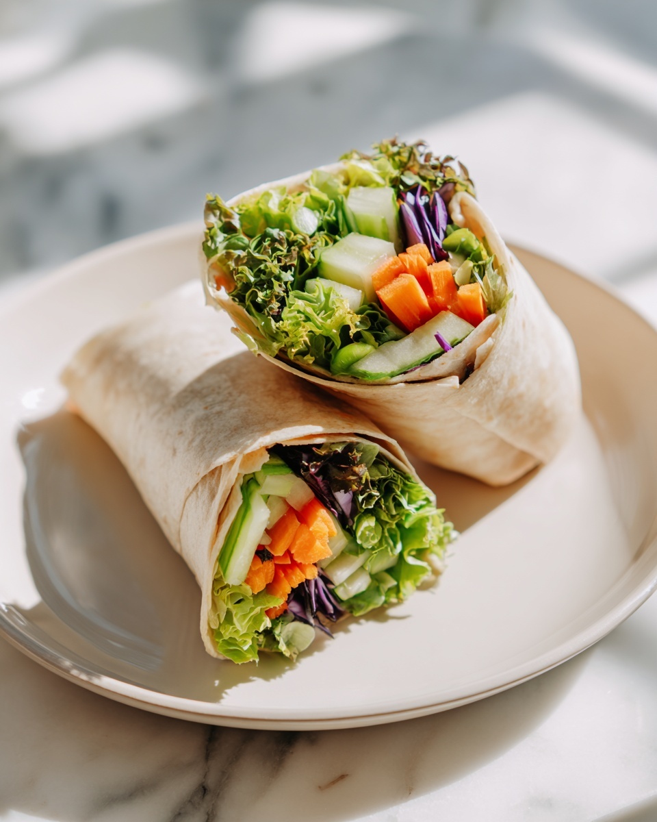 Veggie Hummus Wraps Recipe - Recipe Image