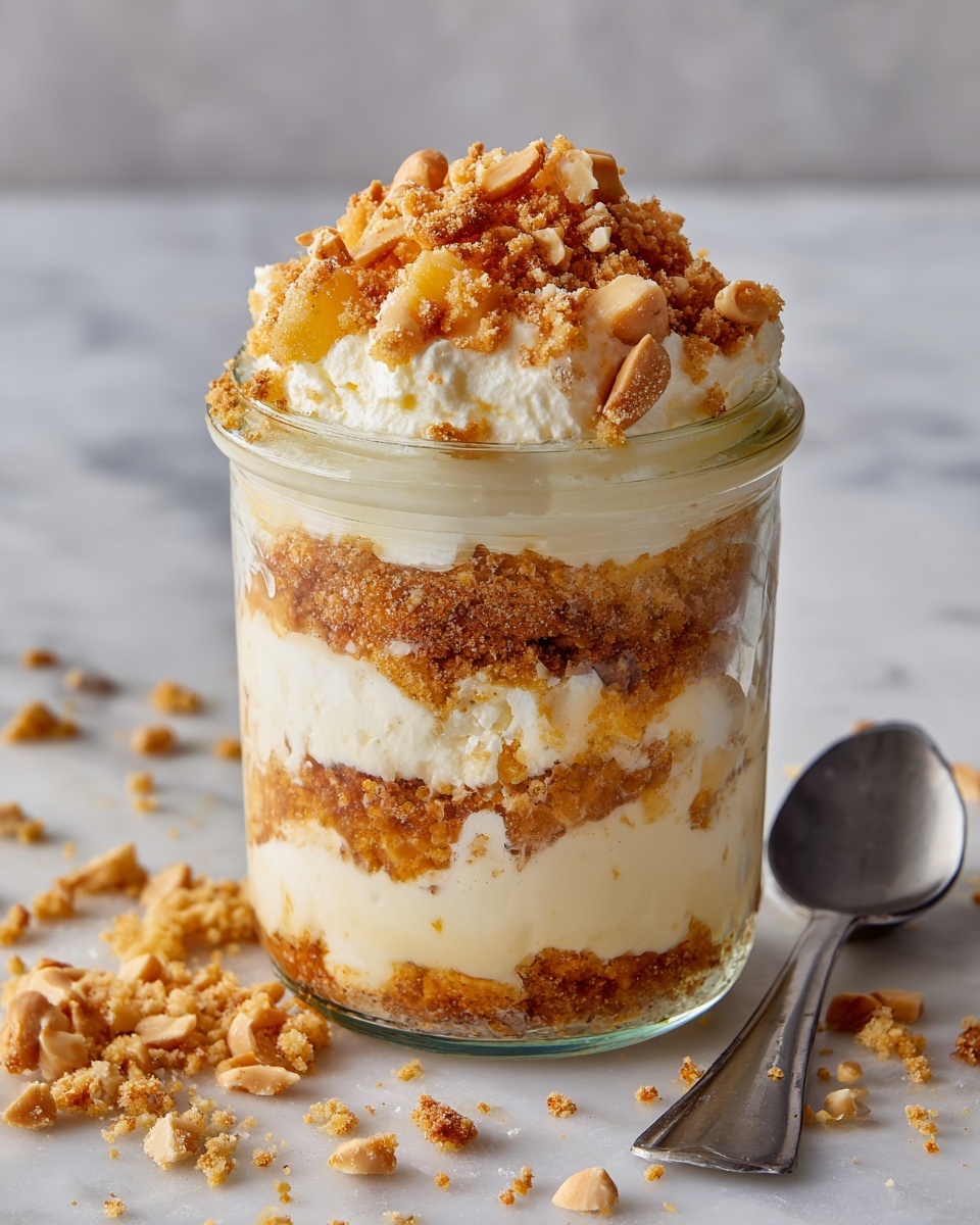 Peanut Butter Mousse with Crunchy Peanuts Recipe - Recipe Image