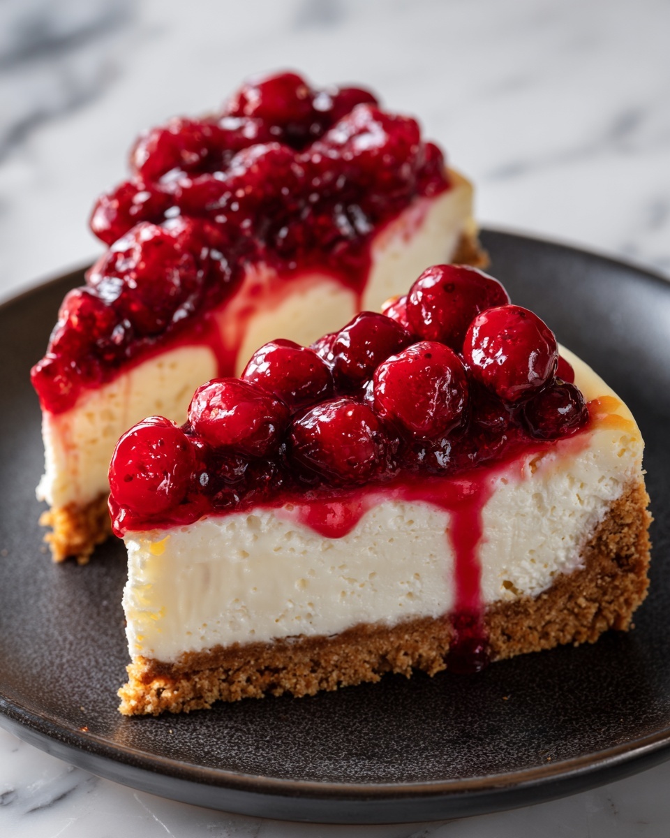 Easiest No-Bake Cherry Cheesecake Recipe - Recipe Image