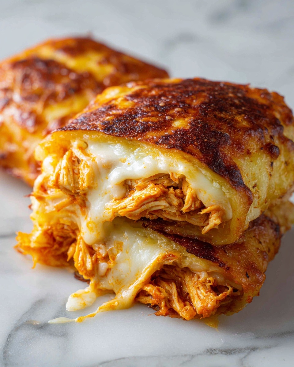 Ooey-Gooey Buffalo Chicken Pizza Pockets Recipe - Recipe Image