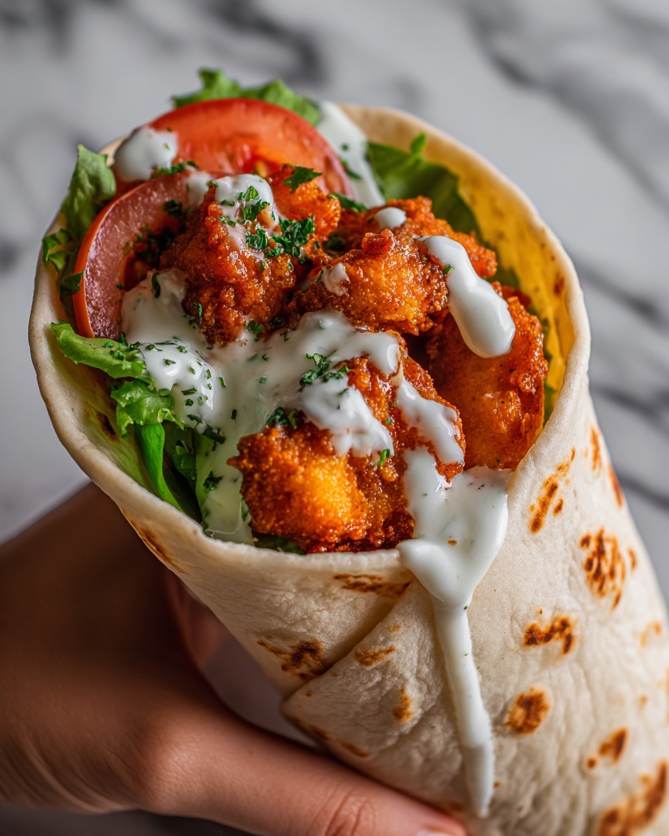 Crispy Chicken Twister Wrap Recipe - Recipe Image