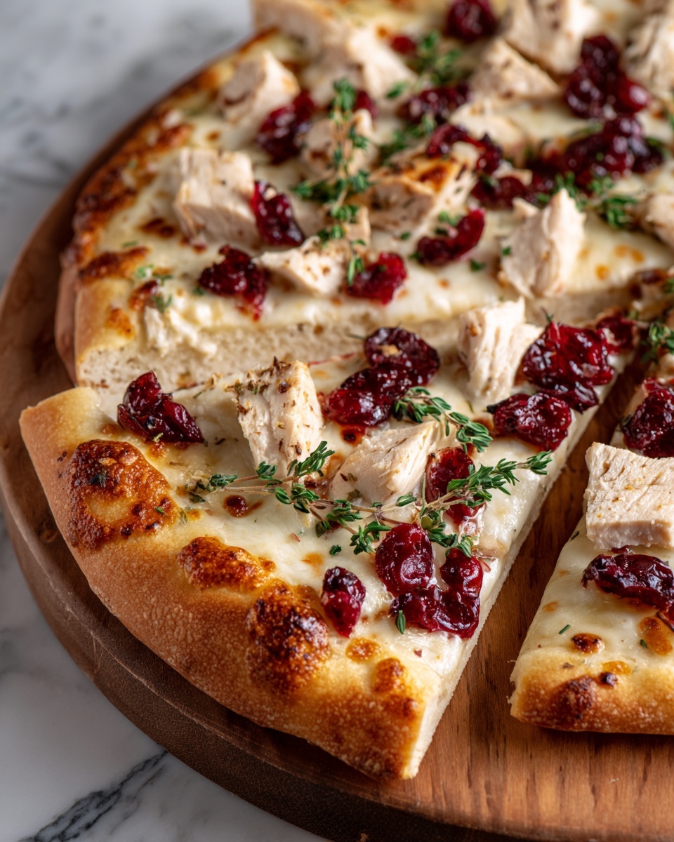 Turkey and Cranberry Pizza Recipe - Recipe Image