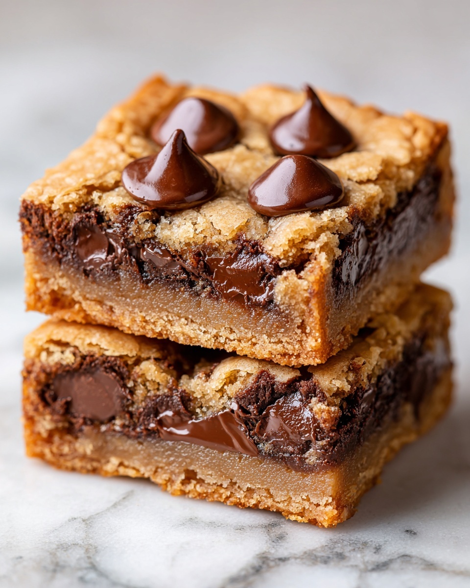 Peanut Butter Chocolate Chip Cookie Bars Recipe - Recipe Image