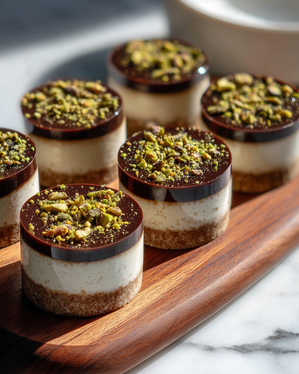 Mini Pistachio and Coffee Cheesecakes Recipe - Recipe Image