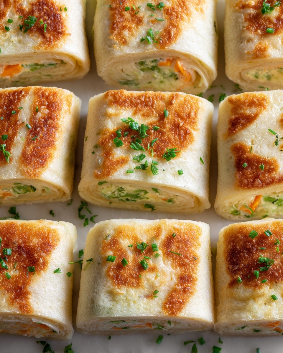 Cheesy Baked Vegetable Rolls Recipe - Recipe Image