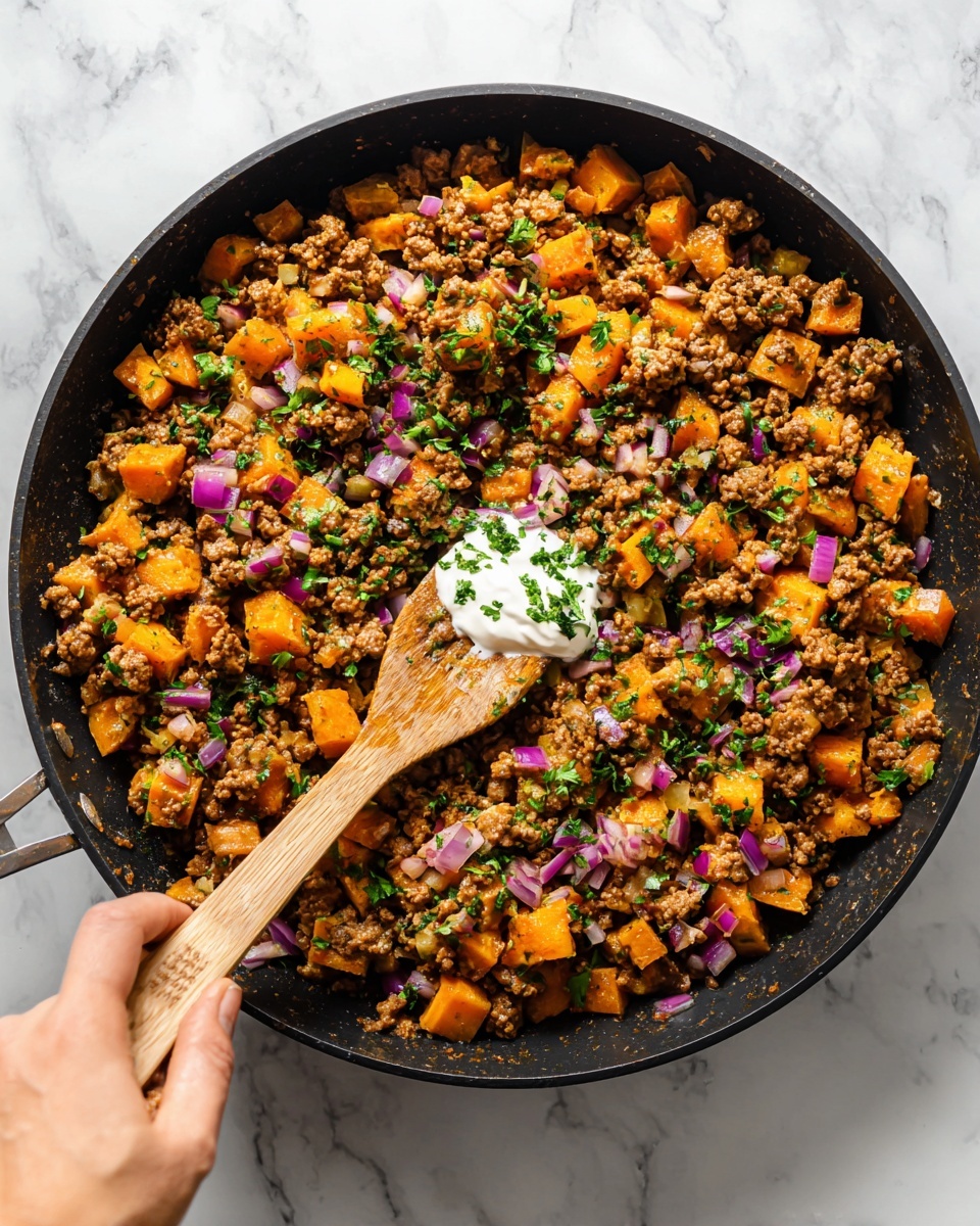 Ground Turkey Sweet Potato Skillet Recipe - Recipe Image