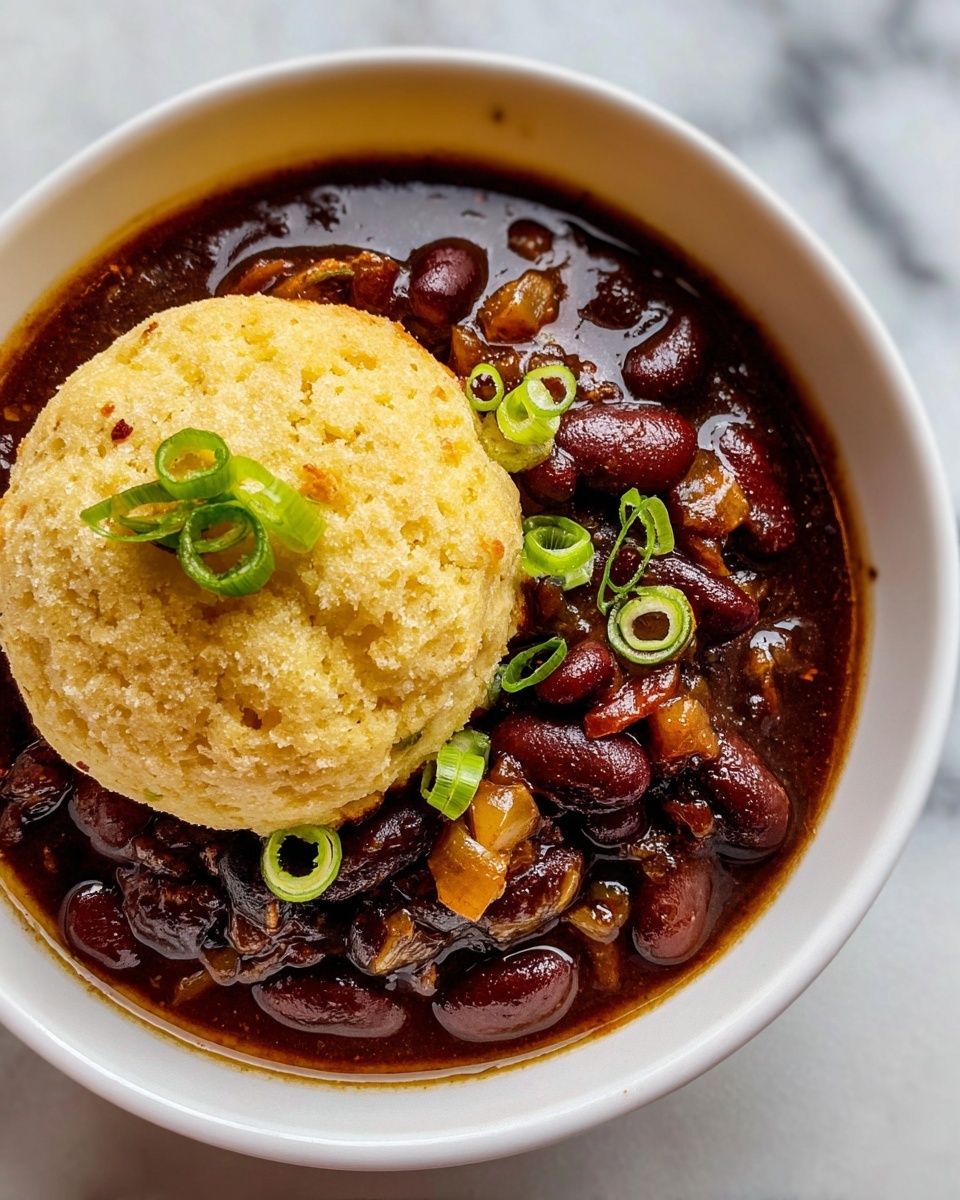 Chipotle Chicken Chili with Cheddar Bay Biscuit Topping Recipe - Recipe Image
