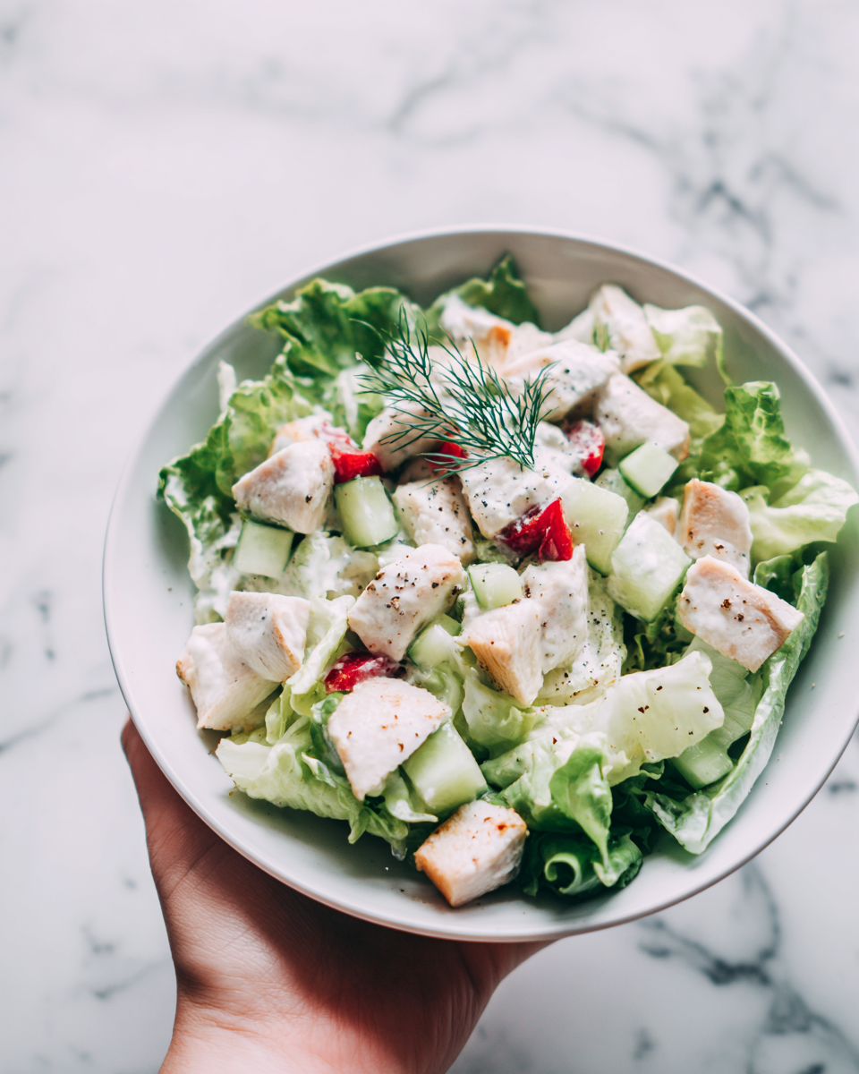 Cucumber Chicken Salad Recipe - Recipe Image