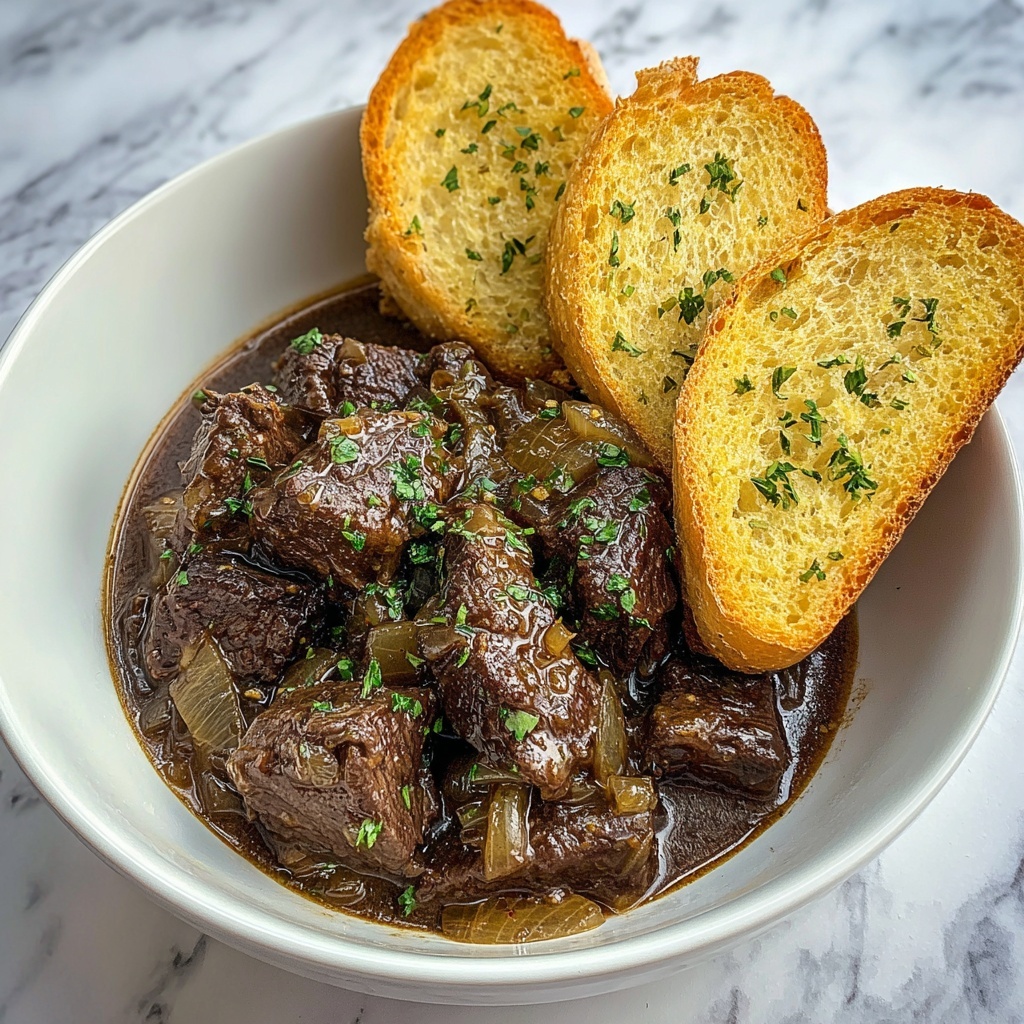 French Onion Beef Short Rib Soup Recipe - Recipe Image