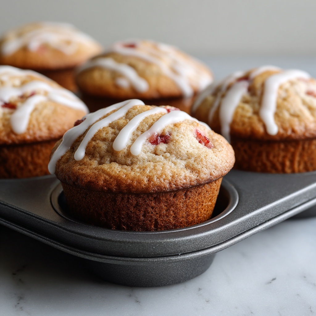 Juicy Strawberry Yogurt Muffins Recipe - Recipe Image