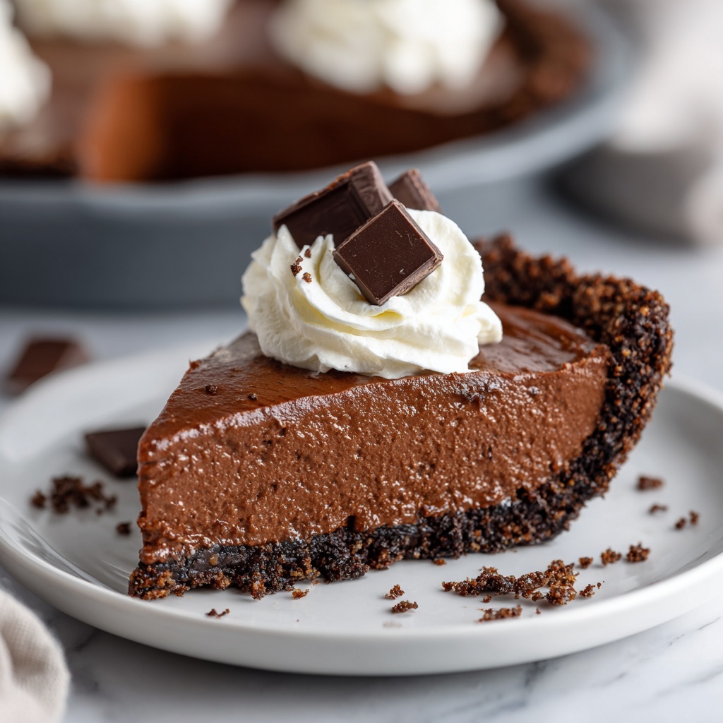 Keto Chocolate Pie Recipe - Recipe Image