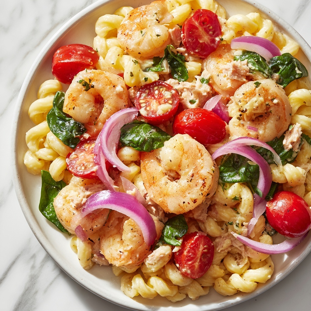 Seafood Pasta Salad with Shrimp & Crab Recipe - Recipe Image