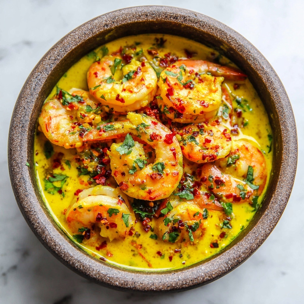 Sautéed Shrimp in Creamy Saffron Sauce Recipe - Recipe Image