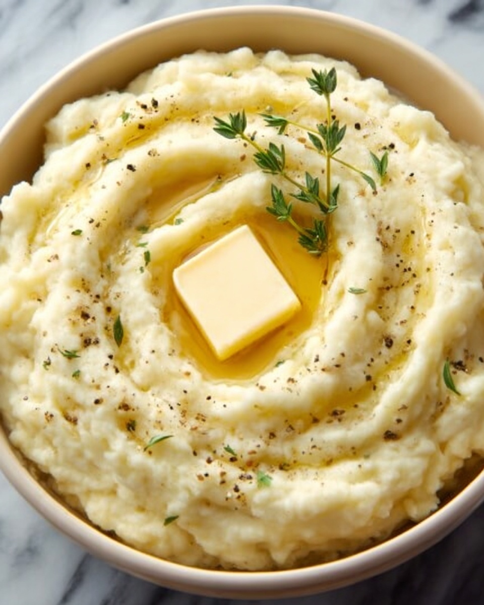 Crockpot Mashed Potatoes with Fresh Herbs and Cream Cheese Recipe - Recipe Image